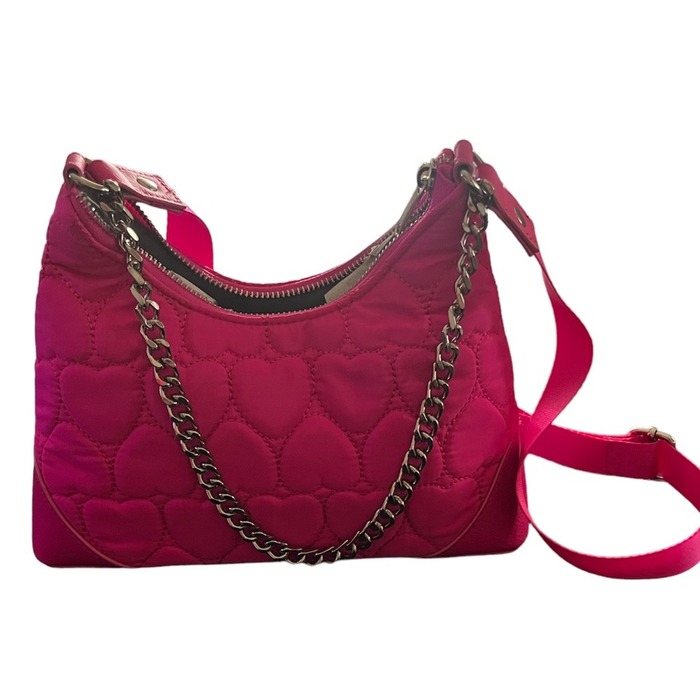 Hot pink shoulder bag